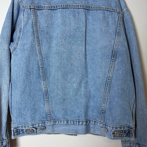 Vintage Blue Denim Jacket with Silver Sparkle Detailing - Picture 5 of 9